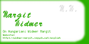 margit widmer business card